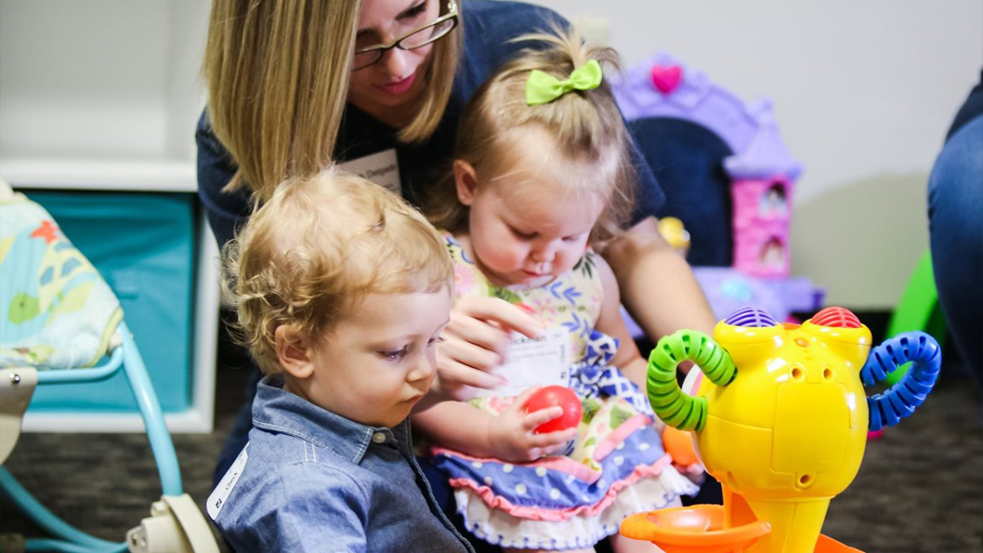 In our Tots class, our team will provide a nurturing, secure environment and help young children learn about God in a fun and creative ways.