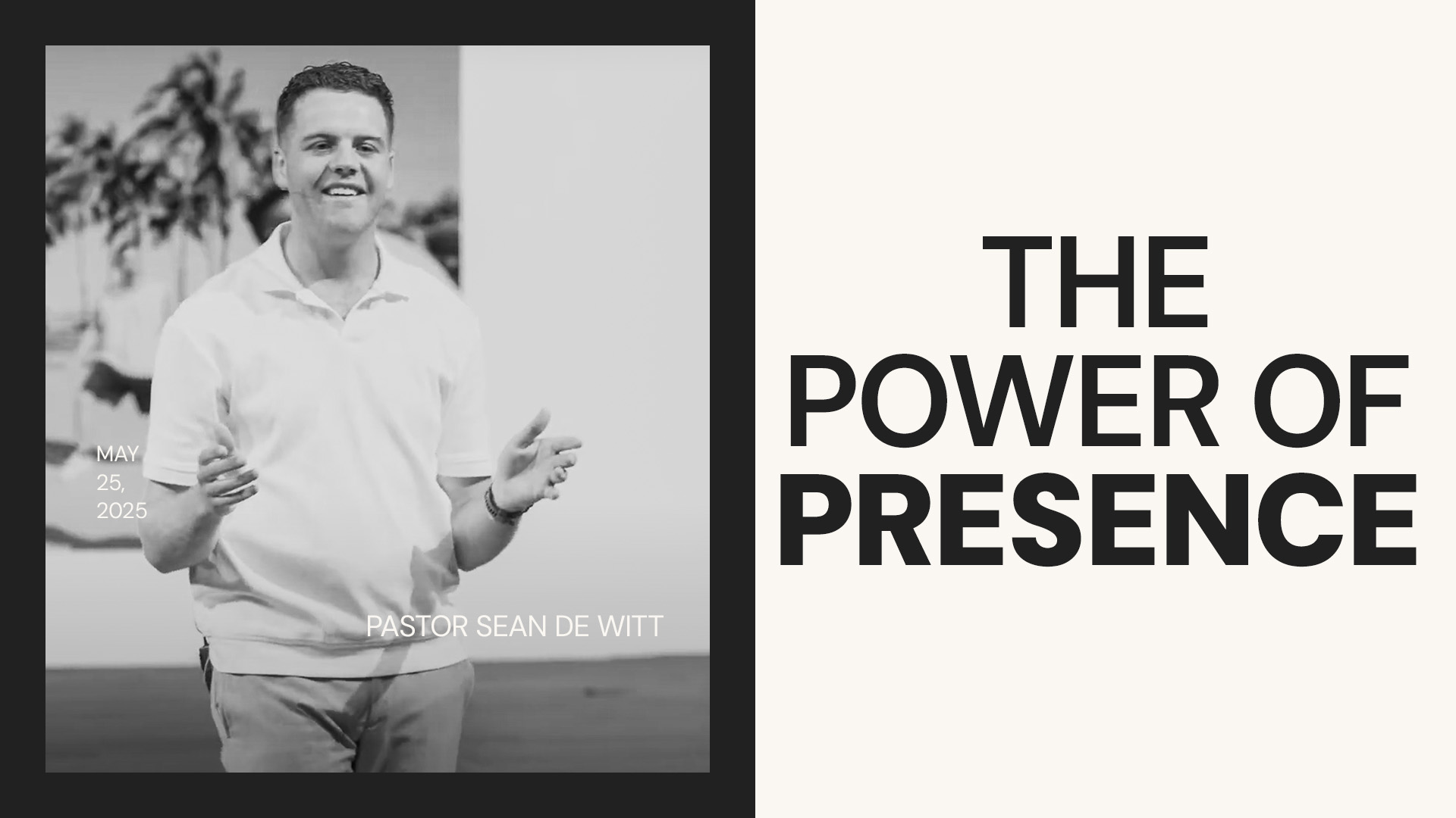 PastorSean_ThePowerOfPresence